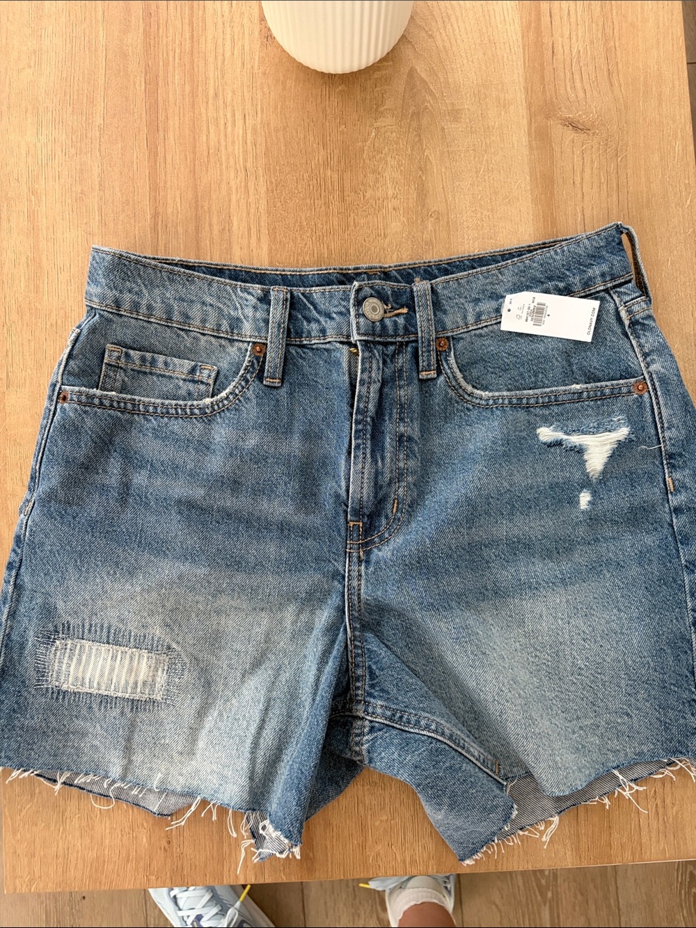 Old Navy Distressed Denim Cutoff Shorts - Blue